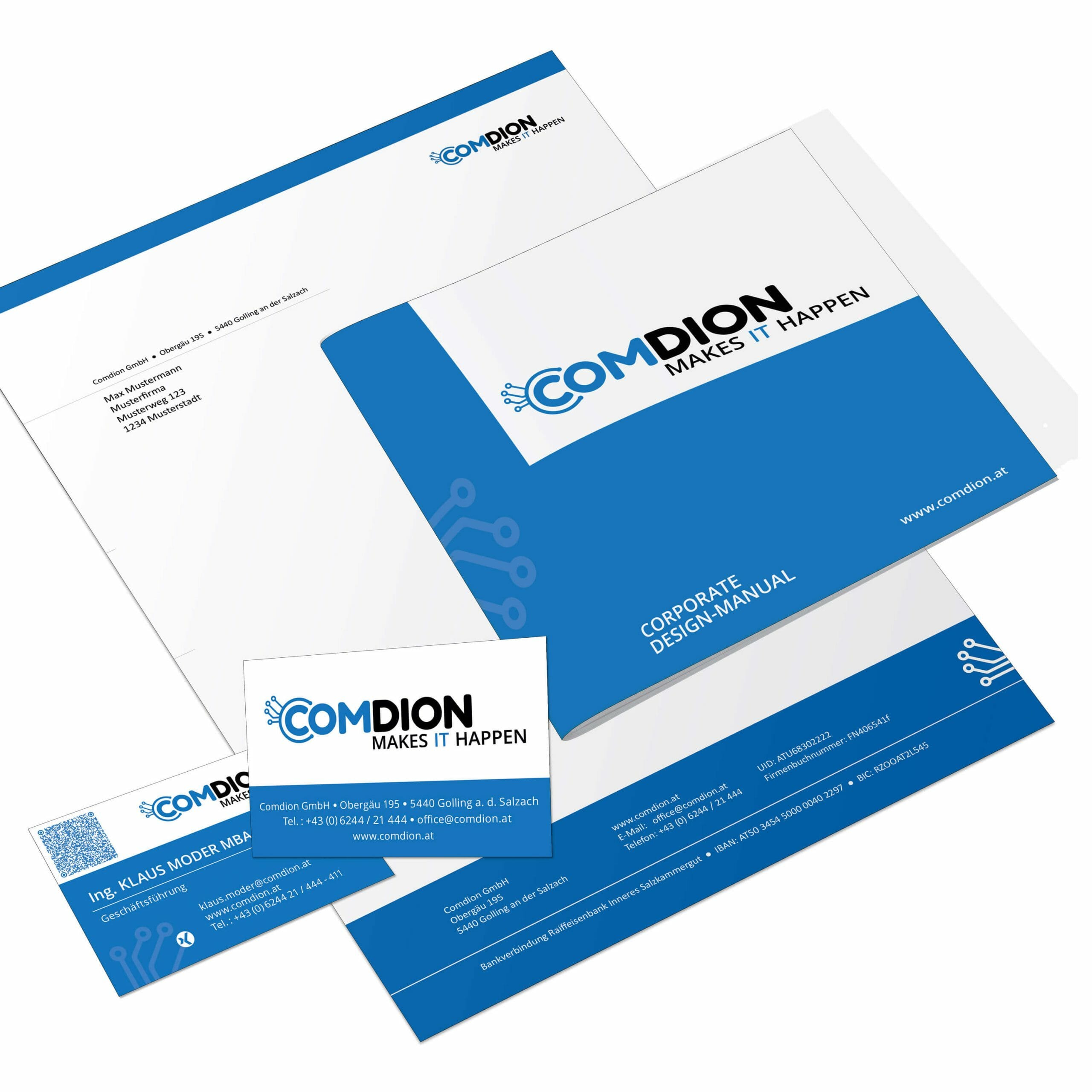corporate design geschaeftsausstattung comdion als Google-Ads- und Online-Marketing-Referenz in Wien