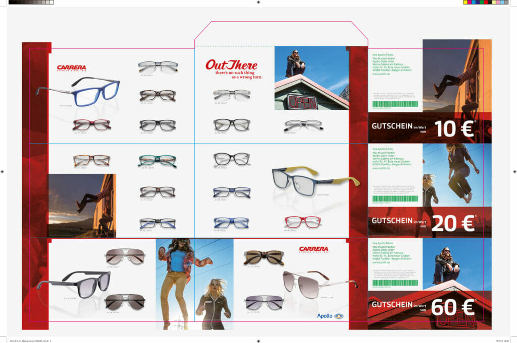 kundenaussender design apollo optik carrera als Google-Ads- und Online-Marketing-Referenz in Wien