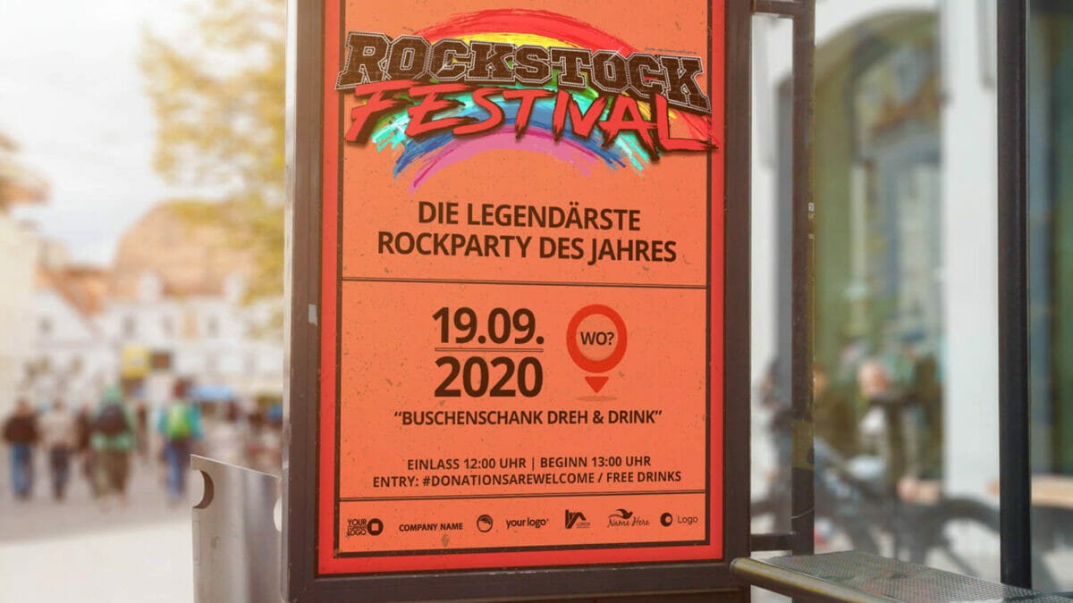 Plakatdesign Rockstock Festival