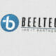 gestanztes Logo der Firma Beeltec auf einem Briefbogen