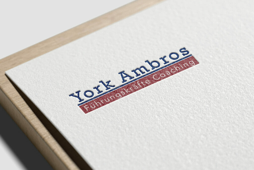 Logodesign der Firma York Ambros auf Geschäftspapier