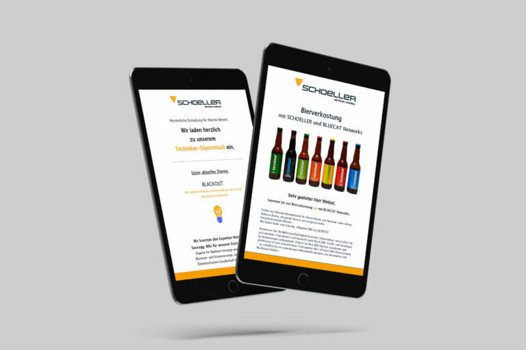 E-Mail-Newslettergestaltung für die Schöller GmbH