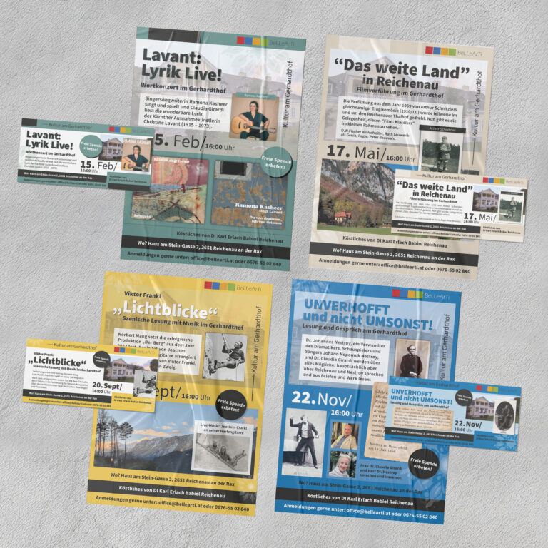 Plakatkampagne für Kultur-Events in Wien – Bellearti 2025